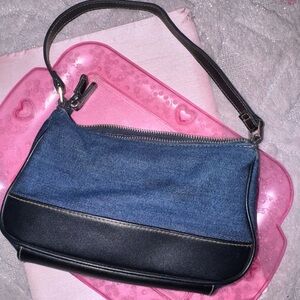 Denim Y2K Stylish Blue and Black Women's Bag